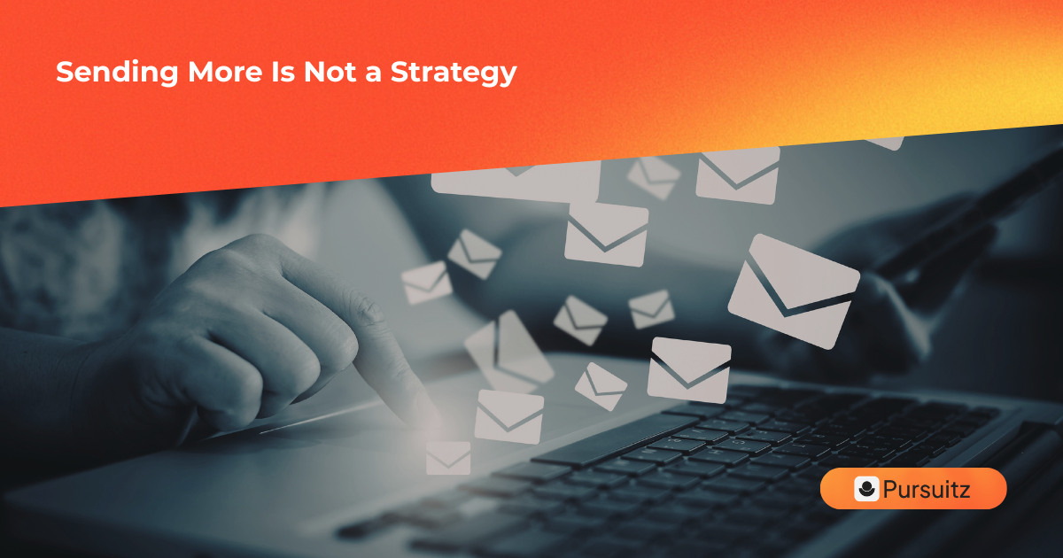 B2B sales team reviewing outbound performance data to improve precision over volume