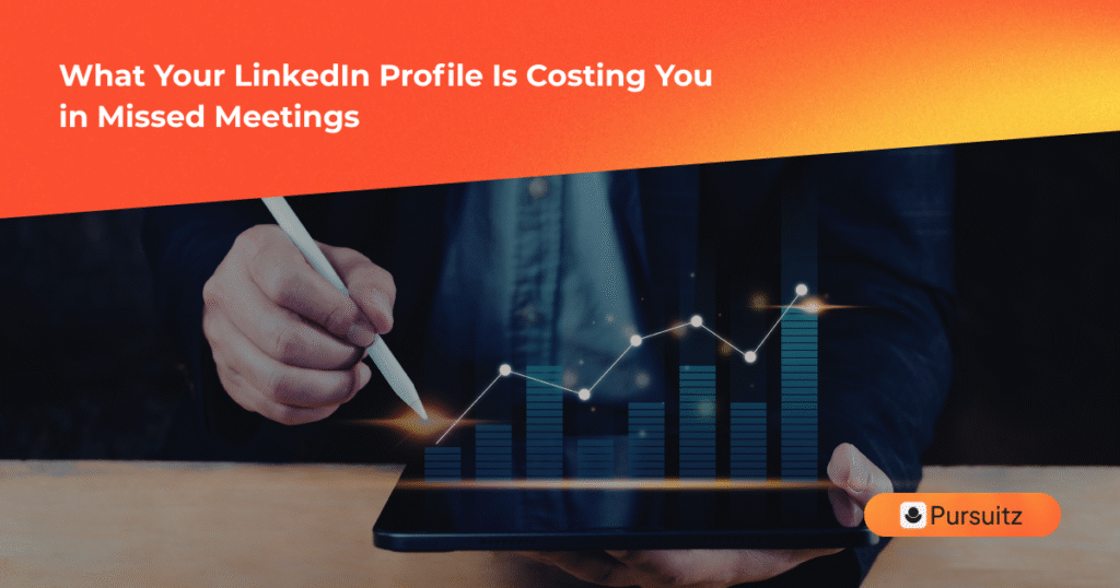 Professional LinkedIn profile on a laptop screen optimized for B2B outreach