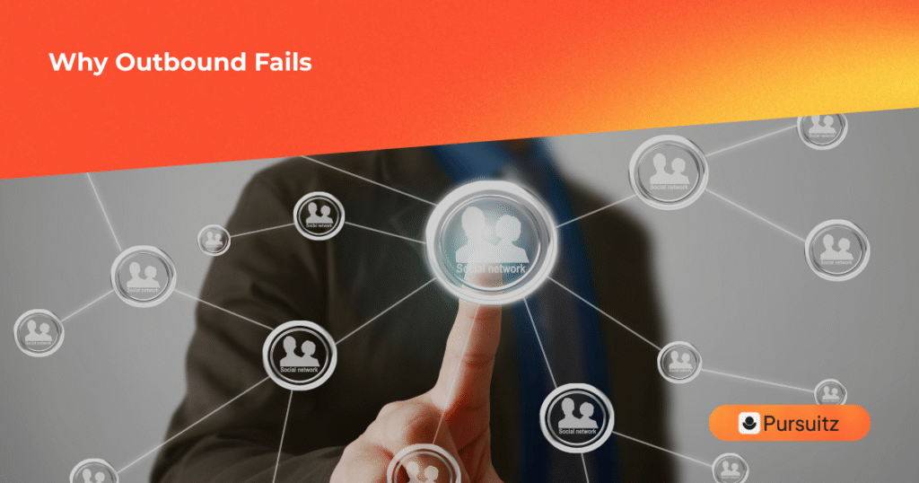 B2B sales rep researching prospect signals before writing cold outreach