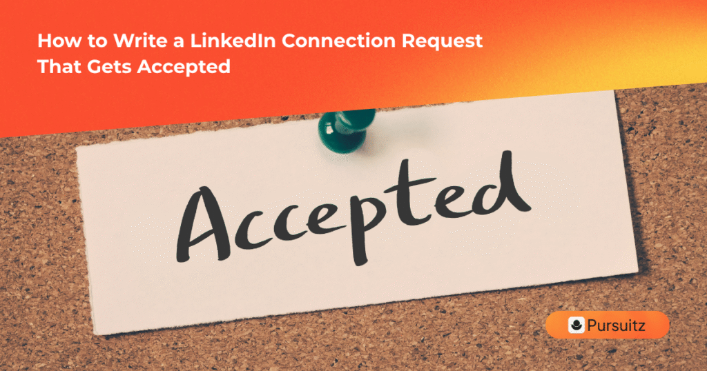 B2B professional writing a personalised LinkedIn connection request note