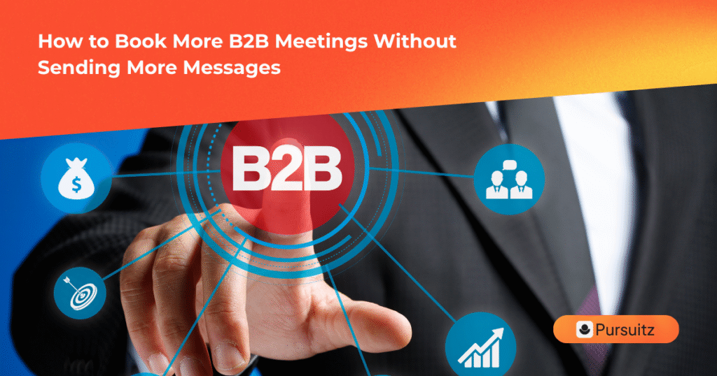 B2B sales team analysing outbound meeting conversion rates to improve precision targeting